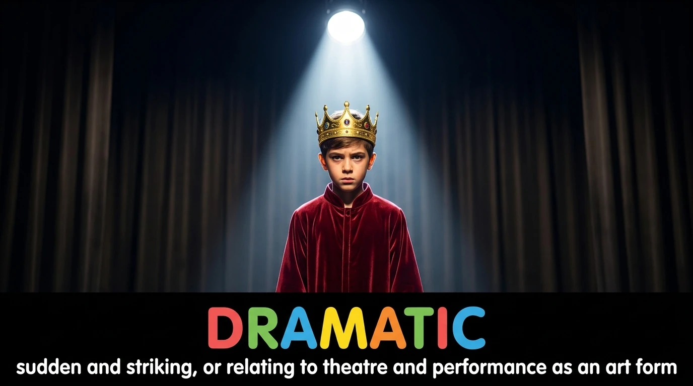 English Illustration for dramatic